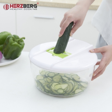 Show details for Herzberg HG-8032: Vegetable Slicer with Bowl and Storage Container Set Picture of Herzberg HG-8032: Vegetable Slicer with Bowl and Storage Container Set