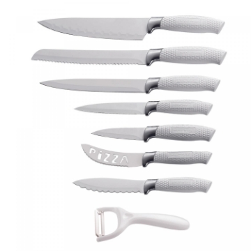 Show details for Royalty Line RL-WHT7-W: 7 Pieces of Non-Stick Coating Knives Set w/ Peeler-White Picture of Royalty Line RL-WHT7-W: 7 Pieces of Non-Stick Coating Knives Set w/ Peeler-White