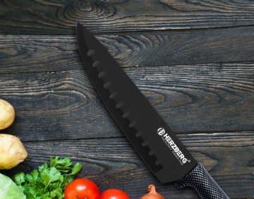 Show details for Herzberg 8 Pieces Knife Set with Acrylic Stand - Carbon Picture of Herzberg 8 Pieces Knife Set with Acrylic Stand - Carbon