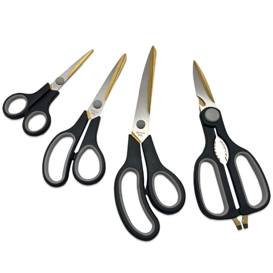 Image de Genius Ideas Ciseaux enduits de titane (4pcs)
