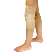 Image de Wellys Bandage de genou en bambou avec coussin d'articulation - Hommes