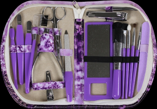 Image de Wellys 18 Pièces Manucure Set 'Lavande'