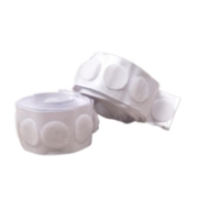Image de Genius Ideas Boutons velcro auto-adhésifs blancs 62 pièces