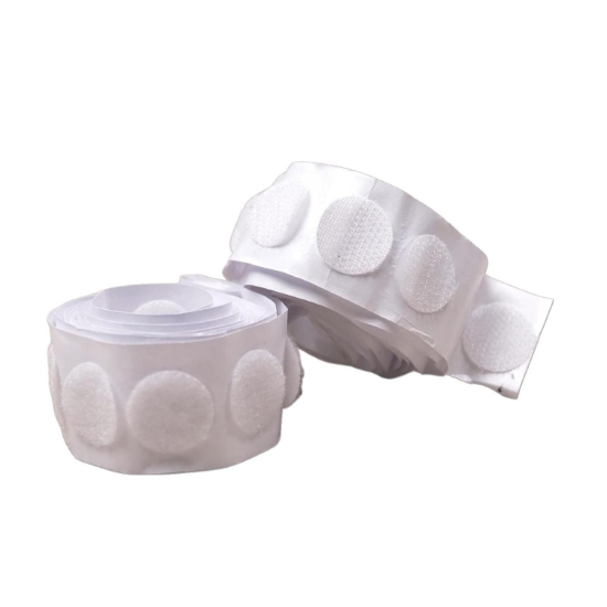 Image de Genius Ideas Boutons velcro auto-adhésifs blancs 62 pièces