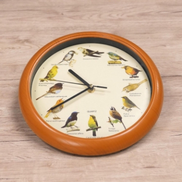 Show details for Genius Ideas Wall Clock Birdsong Design Picture of Genius Ideas Wall Clock Birdsong Design