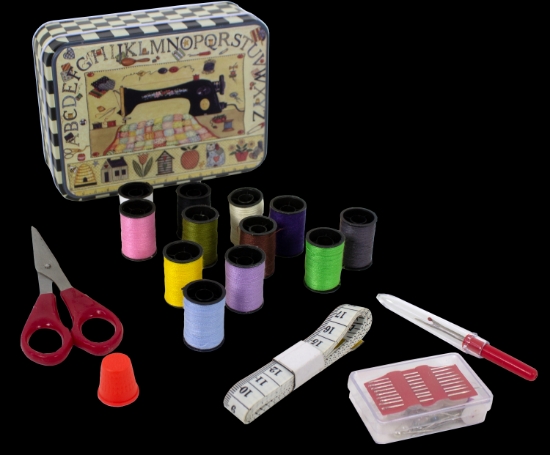 Image de Genius Ideas Kit de coutureavec boîte en métal
