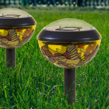 Show details for Genius Ideas Set Of 2 Solar Lamp Tiffany Design Picture of Genius Ideas Set Of 2 Solar Lamp Tiffany Design