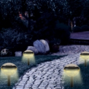 Picture of Genius Ideas Set Of 2 Solar Lamp Tiffany Design