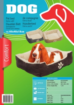 Show details for Pet Comfort Animal Cushion Pet Bed 60x48x18cm Picture of Pet Comfort Animal Cushion Pet Bed 60x48x18cm