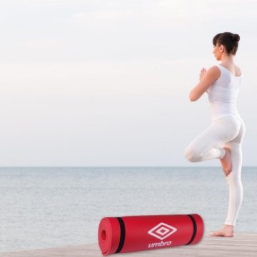 Show details for Umbro Red Fitness and Yoga Mat 190x58x1cm Picture of Umbro Red Fitness and Yoga Mat 190x58x1cm