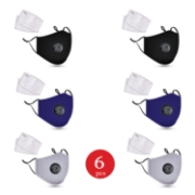 Image de Masque en Coton Lavable Avec Filtres en Carbone 2