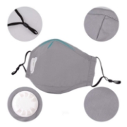 Image de Masque en Coton Lavable Avec Filtres en Carbone 2