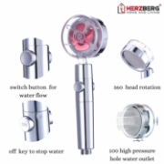 Image de Pomme De Douche Herzberg Turbo Chargeur Doré