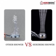 Image de Pomme De Douche Herzberg Turbo Chargeur Doré