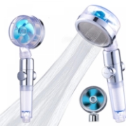 Image de Herzberg Turbo Charger Pomme de douche Bleu