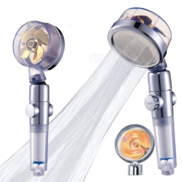 Show details for Herzberg Turbo Charger Showerhead Gold Picture of Herzberg Turbo Charger Showerhead Gold