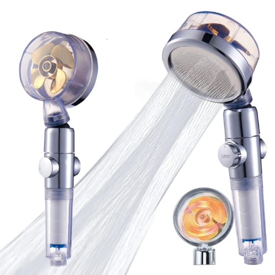 Picture of Herzberg Turbo Charger Showerhead Gold