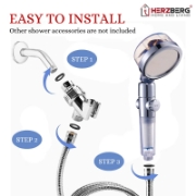 Picture of Herzberg Turbo Charger Showerhead Gold
