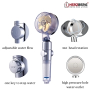 Picture of Herzberg Turbo Charger Showerhead Gold