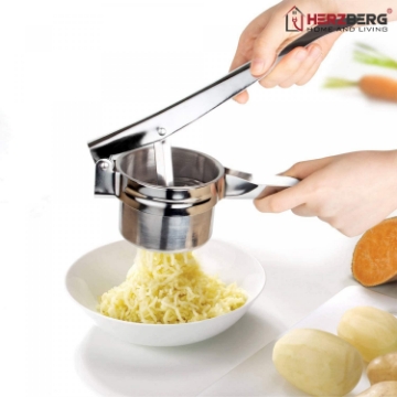 Show details for Herzberg Stainless Steel Potato Ricer Picture of Herzberg Stainless Steel Potato Ricer
