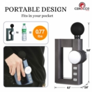 Image de Cenocco Pistolet de massage chauffant portable Bleu