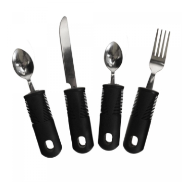 Show details for Wellys GI-041880: 4 Pieces Comfort Grips Senior Cutlery Set Picture of Wellys GI-041880: 4 Pieces Comfort Grips Senior Cutlery Set