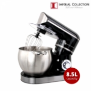 Image de Imperial Collection Batteur Sur Socle De 2200W Avec Bol À Mélanger En Acier Inoxydable De 8,5 L Noire