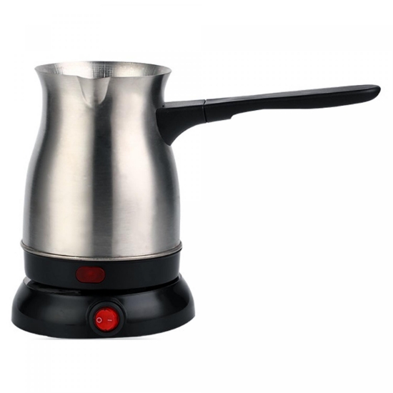 Image de Cheffinger CF-ECMO.6: Cafetière Expresso Turque En Acier Inoxydable Électrique De 600ml