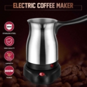 Image de Cheffinger CF-ECMO.6: Cafetière Expresso Turque En Acier Inoxydable Électrique De 600ml