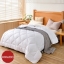 Image de Herzberg HG-22067WD​: Couette Blanche De Qualité Hôtelière 4 Étoiles - 200x200cm