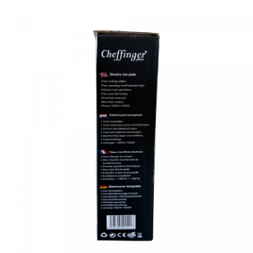 Show details for Cheffinger CF-EHD1000: 1000W Electric Hot Plate - Double Picture of Cheffinger CF-EHD1000: 1000W Electric Hot Plate - Double