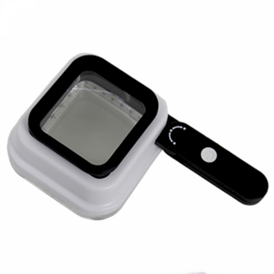 Image de Genius Ideas GI-087663 : Loupe pliable à 3 grossissements avec LED