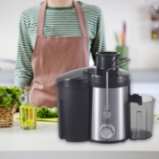 Image de Royalty Line RL-PJ19001 : Extracteur de jus en acier inoxydable 15L - 700W - Gris