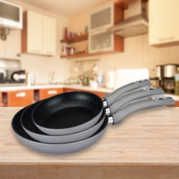 Show details for Royalty Line RL-FM3F: Marble Coating Forged Aluminum 3 Pieces Fry Pan Set Red Picture of Royalty Line RL-FM3F: Marble Coating Forged Aluminum 3 Pieces Fry Pan Set Red