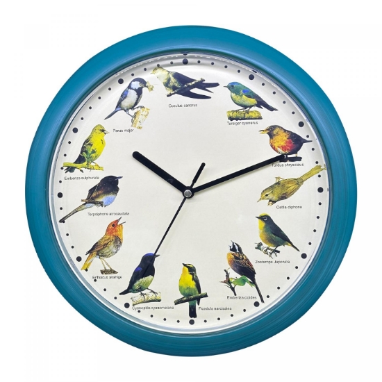 Image de Herzberg HG-03718: Horloge chant d'oiseau japonais - Vert