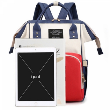 Show details for Herzberg HG-03114: Multifunction Mommy Diaper and Baby Bottle Bag - Multicolored Picture of Herzberg HG-03114: Multifunction Mommy Diaper and Baby Bottle Bag - Multicolored