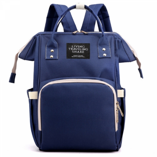 Image de Herzberg HG-03206: Sac multifonction pour couches et biberons - Bleu