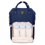 Image de Herzberg HG-03206: Sac multifonction pour couches et biberons - Bleu