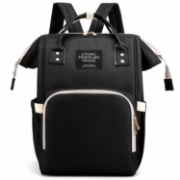Image de Herzberg HG-03190: Sac multifonction pour couches et biberons - Black