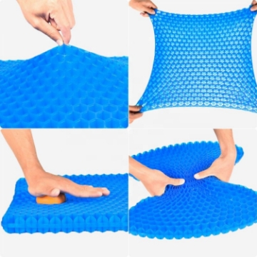 Show details for Herzberg HG-03220: Gel Seat Cushiion - Blue Picture of Herzberg HG-03220: Gel Seat Cushiion - Blue