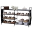 Afbeeldingen van Herzberg HG-03312: 7-Laags Opbergrek voor Schoenen (12x70cm) - Zwart