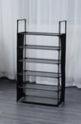 Image de Herzberg HG-03329: Étagère à Chaussures à 6 Niveaux (47 x 100cm) - Noir