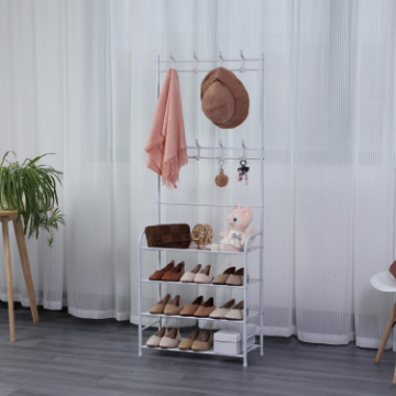 Show details for Herzberg 4-Tier Entryway Coat Rack and Hallway Storage Rack Organizer - 60x153cm Picture of Herzberg 4-Tier Entryway Coat Rack and Hallway Storage Rack Organizer - 60x153cm