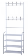 Picture of Herzberg 4-Tier Entryway Coat Rack and Hallway Storage Rack Organizer - 60x153cm