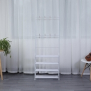 Picture of Herzberg 4-Tier Entryway Coat Rack and Hallway Storage Rack Organizer - 60x153cm