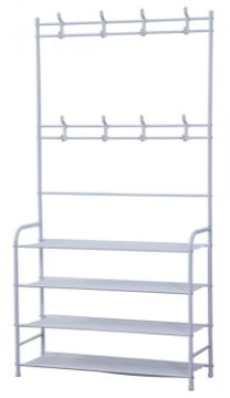 Show details for Herzberg 4-Tier Entryway Coat Rack and Hallway Storage Rack Organizer - 80x153cm Picture of Herzberg 4-Tier Entryway Coat Rack and Hallway Storage Rack Organizer - 80x153cm