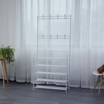 Show details for Herzberg 4-Tier Entryway Coat Rack and Hallway Storage Rack Organizer - 60x170cm Picture of Herzberg 4-Tier Entryway Coat Rack and Hallway Storage Rack Organizer - 60x170cm