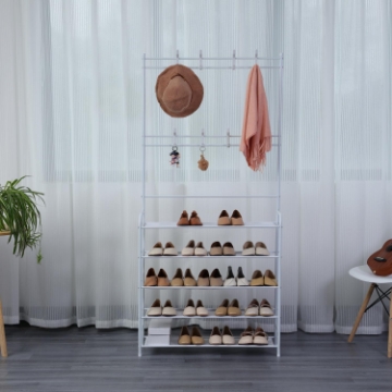 Show details for Herzberg 4-Tier Entryway Coat Rack and Hallway Storage Rack Organizer - 80x170cm Picture of Herzberg 4-Tier Entryway Coat Rack and Hallway Storage Rack Organizer - 80x170cm