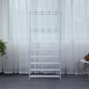 Picture of Herzberg 4-Tier Entryway Coat Rack and Hallway Storage Rack Organizer - 80x170cm