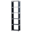 Image de Herzberg HG-03336: Étagère de Rangement et Bibliothèque Multifonctionnelle à 5 Niveaux (42 x 153 cm) - Noir